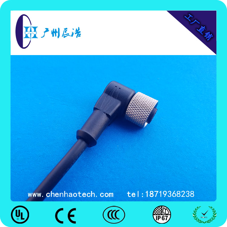 M12连接器 90度 弯(3P 4P 5P 8P 12P)